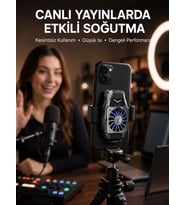 Northcity Telefon Soğutucu Fan - Güçlü Hava Akışı ile Aşırı Isınmayı Önleyin ve Performansı Artırın