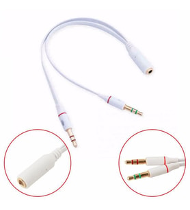 Kulaklık Mikrofon Çoklayıcı 3.5mm Splitter Switch Dönüştürücü Adaptör