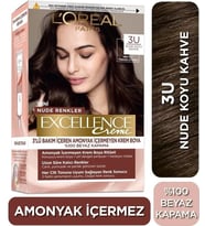 Loreal Excellence Nude Renkler Saç Boyası 3u Nude Koyu Kahve