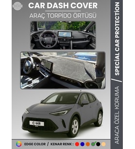 Toyota CHR (2024+) Torpido Örtüsü Ön Göğüs Halısı Torpido Koruma Tam Uyum Çatlamayı Önler Kaymaz