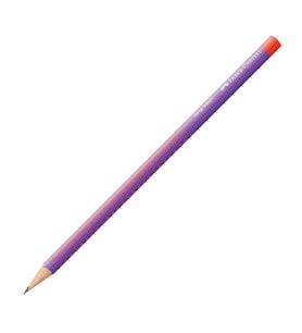 FABER CASTELL GRIP 2001 FLOW EDITION ÜÇGEN KURŞUN KALEM MOR-TURUNCU 5244117008 - TEKLİ