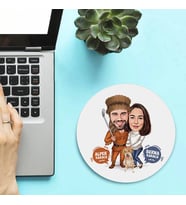 Kişiye Özel Golf ve Sen Karikatürlü Mousepad