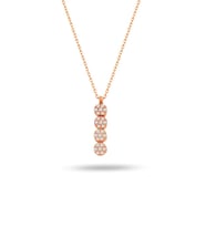 925 Ayar Suyolu Rose Gold Gümüş Kolye