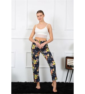 Kadın Pamuklu Alt Pijama Lacivert