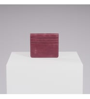 Deerderi London Vintage Deri Kartlık Bordo