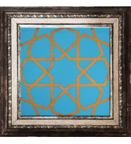 Armada Çini 20x20 Cm SP 89 Turkuaz Metalik Kütahya Çini Pano
