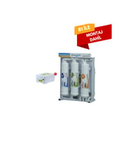 pera water star alkali+mineral+detox 8 aşamalı açık kasa pompalı su arıtma cihazı  KURULUM