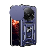 Xiaomi Redmi A3 4G Kılıf Pars Lens Yüzüklü Silikon - Lacivert