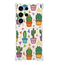 PrintiFy Samsung Galaxy S23 Ultra Uyumlu Water Color 4 Baskılı Şeffaf Köşe Korumalı Antişok Kılıf