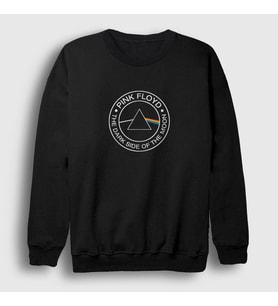 Presmono Unisex Siyah Moon Pink Floyd Sweatshirt 76710tt