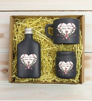 BK Gift Kişiye Özel İsimli DTF Anne Temalı Antrasit Kahve Fincanı & Kolonya & Mum Hediye Seti-5, Anneye Hediye, Anneler Günü Hediyesi