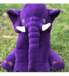 Büyük Uyku Arkadaşım Peluş Yumuşak Fil 60 cm [Mor]