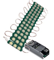 20 Adet 12 Volt 3 Watt 3 Lensli Yeşil 3030 SMD Led Modül 5A Slim Trafo Set