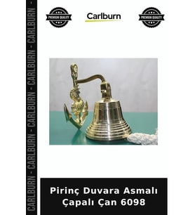 Özel Üretim Dekoratif Denizci Duvar Süsü Hediye Gemi Çanı Pirinç Duvara Asmalı Çapalı Çan 6098