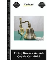 Özel Üretim Dekoratif Denizci Duvar Süsü Hediye Gemi Çanı Pirinç Duvara Asmalı Çapalı Çan 6098