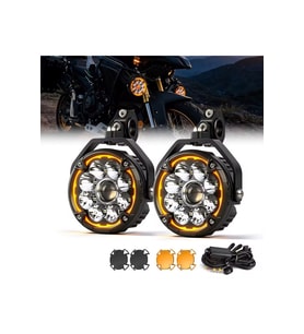 E-Mark- Tip Onaylı Beemax Angel Hardcap Pro Model Motosiklet Sis Farı