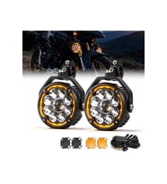 E-Mark- Tip Onaylı Beemax Angel Hardcap Pro Model Motosiklet Sis Farı