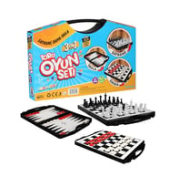Mulvxurg  Urg02 Toru 3 In 1 Çantalı Oyun Seti Satranç-Dama-Tavla (Mulvix)