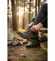 Enoch Erkek Siyah Waterproof Kürklü Outdoor Trekking ve Kışlık Bot