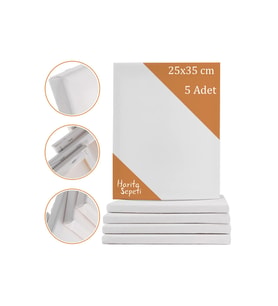 25x35 cm 5 Adet Dikdörtgen Boş Tuval Tablo