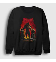 Presmono Unisex Siyah Louder Than Hell Manowar Sweatshirt 64141tt
