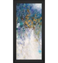 Soyut Şekiller Motifli Kanvas Tablo 80 x 110 cm Siyah Çerçeve
