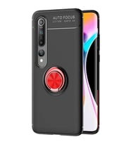 Xiaomi Mi 10 Yüzüklü Power Silikon Kılıf (Kırmızı)