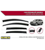 Honda Cr-v Kromlu Cam Rüzgarlığı Niken 2012-2018 arası modellere uyumlu (Beyaz)