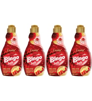 Bingo Soft Çamaşır Yumuşatıcı Konsantre 1440ML Lovely (4 Lü Set)