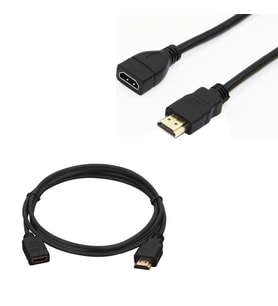 HDMI Kablo Erkek-Dişi 30 Cm Uzatma (Mini HD Recevier İçin)
