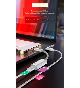 45W Type C to Lightning Kulaklık Dönüştürücü Hızlı Şarj iPhone iPad Macbook Yuva Çevirici Müzik Dinleme Arama OTGKLK
