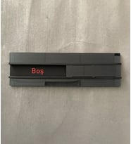 Siyah Basic Özel Seri Dolu&Boş Levhası