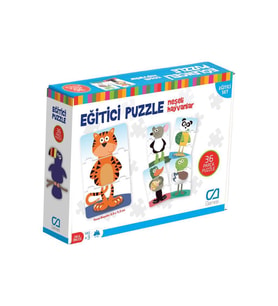 CA Games Eğitici Puzzle Neşeli Hayvanlar CA.5028