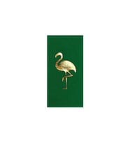 Gold Yaldızlı Yeşil Flamingo Peçete