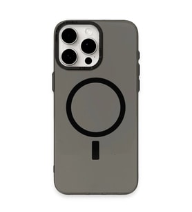 Apple İphone 15 Pro Kılıf Anka Pc Magneticsafe Sert Metal Kapak - Siyah