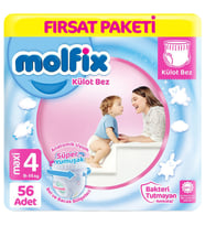 Molfix Külot Bebek Bezi 4 Beden Fırsat Paketi 56 Adet