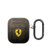 Apple Airpods Kılıf Ferrari Orjinal Lisanslı IML Baskılı Klasik Logolu SF Desenli TPU Kılıf