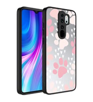Xiaomi Redmi Note 8 Pro Kılıf Aynalı Desenli Kamera Korumalı Parlak Zore Mirror Kapak Pati