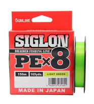Sunline Siglon Braid PEx8 İp Olta Misinası 150mt Light Green-0,108 mm