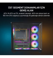 JAMES DONKEY STARK S801 7X ARGB 650W GAMING CASE BLACK