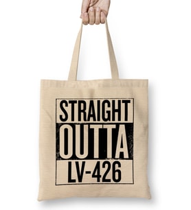 Straight Outta LV 426 Alien Bez Çanta Uzun Saplı