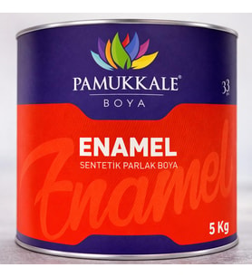 Pamukkale Enamel Sentetik Parlak Yağlı Boya 5 Kg Turuncu Ral 2004