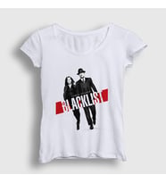 Presmono Kadın Beyaz James Spader The Blacklist T-Shirt 183359tt