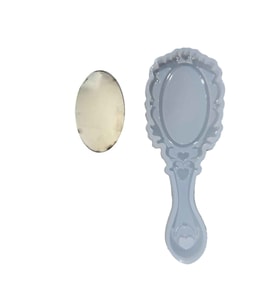 Epoksi Silikon Kalıp Dalgalı Ayna Kalıbı Ve 1 Adet Ayna 16.5 CM