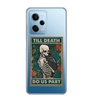 Redmi Note 12 Pro 5G Uyumlu Till Death Tarot Kart Tasarımlı Şeffaf Telefon Kılıfı