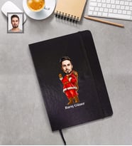 Kişiye Özel Yılbaşı Erkek Karikatürlü Siyah Defter Model-14