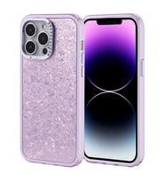 Apple iPhone 14 Pro Max Uyumlu Kılıf Taşlı Tasarımlı Zore Kapi Kapak (Lila)
