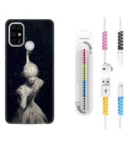 Casper E30 F20 X20 Kılıf Kablo Koruma Spiral Silikon Star Woman 1332