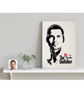 BK Gift Kişiye Özel Godfather Baba Tasarımlı Kanvas Tablo-1