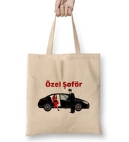 Özel Şoför Bez Çanta Uzun Saplı